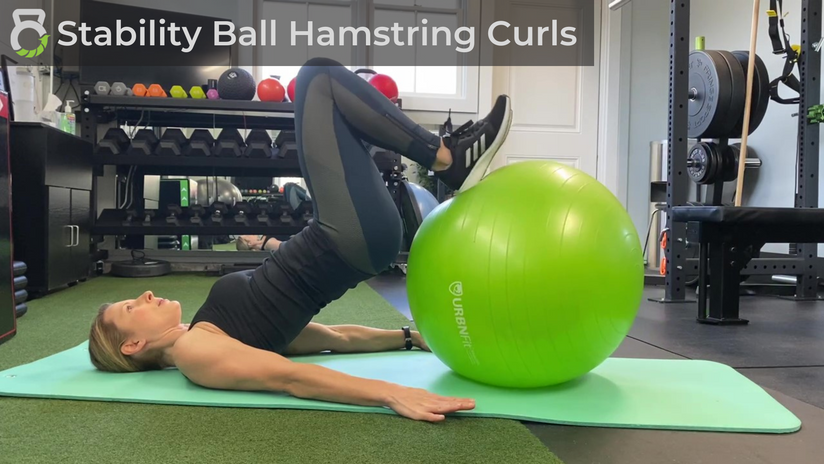 Stability Ball Hamstring Curls